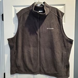 Men's Columbia fleece Black vest size 4XL